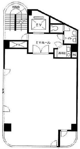 第2昭和ビルの基準階図面