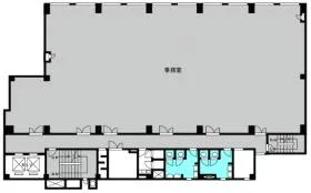 熊谷朝日八十二ビルの基準階図面