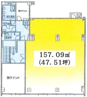 熊谷末広ビルの基準階図面
