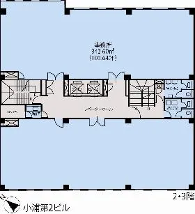 小浦第2ビルの基準階図面
