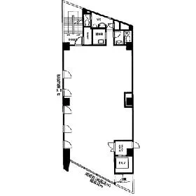 ホーメスト新宿ビルの基準階図面