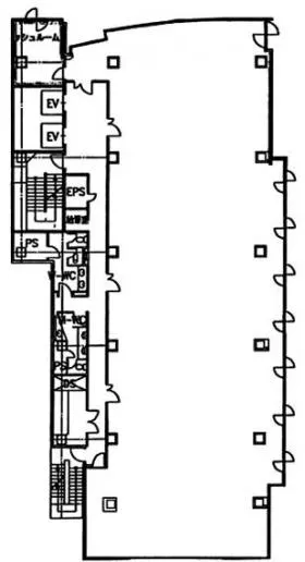 ヒューリック東日本橋ビルの基準階図面