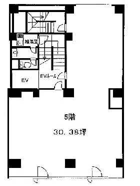 日本センヂミアビルの基準階図面
