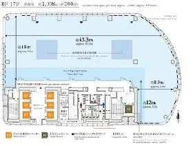 日本橋ダイヤビルの基準階図面