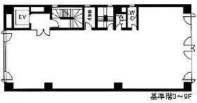 日本橋本町ビルの基準階図面