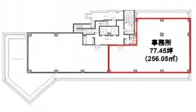 ヒルサイドスクウェアO.R.Eビルの基準階図面