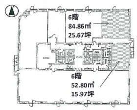 いちご大宮ビルの基準階図面