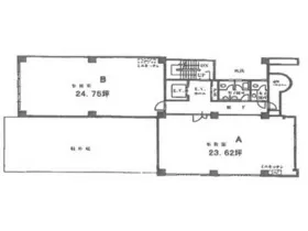 山崎第2ビルの基準階図面