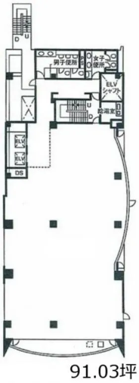 アソルティ大宮ル・ノードビルの基準階図面
