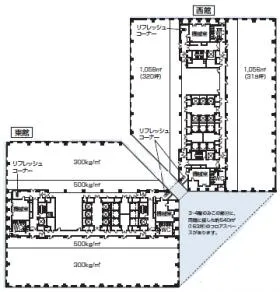 ソリッドスクエアの基準階図面