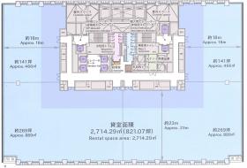 京橋エドグランの基準階図面