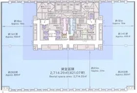 京橋エドグランの基準階図面