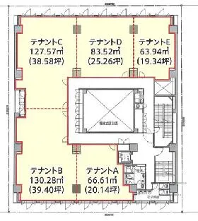 プライムメゾン横濱日本大通の基準階図面