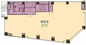 竹橋3-3ビルの基準階図面