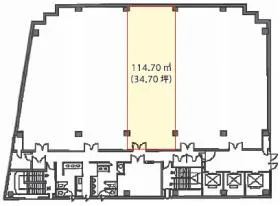 オーク桜木町ビルの基準階図面
