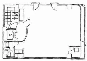 八丁堀リバーゲート(旧:相原ビル)の基準階図面