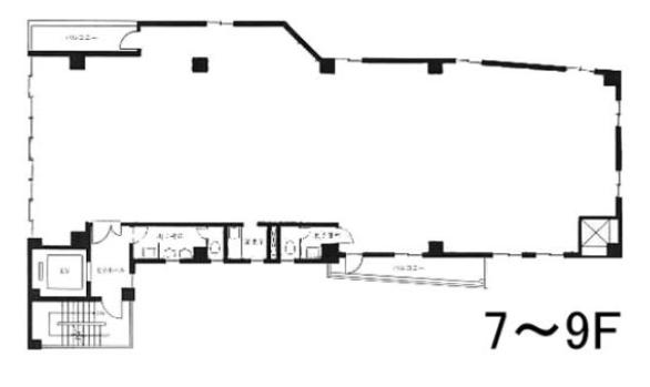 芝プラザビル 8F 63.76坪（210.77m<sup>2</sup>） 図面