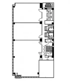 読売横浜ビルの基準階図面