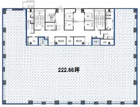 KDX横浜関内ビルの基準階図面