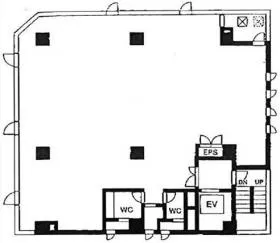 第10平沼ビルの基準階図面