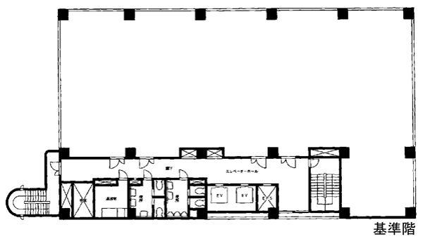京福ビルの基準階図面