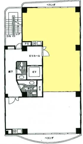 ヨンキュウ東京築地ビルの基準階図面