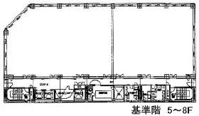 NMF五反田駅前(大手町建物五反田)ビルの基準階図面