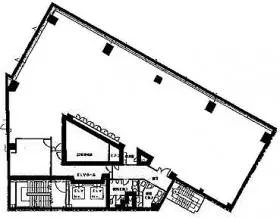シンデン本社ビルの基準階図面