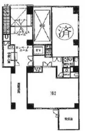 モンテベルデ第5横浜ビルの基準階図面