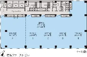 横浜ファーストビルの基準階図面
