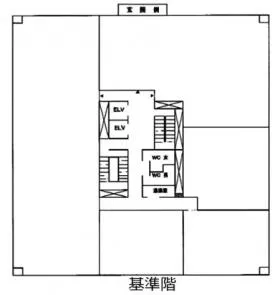 横浜西口加藤ビルの基準階図面