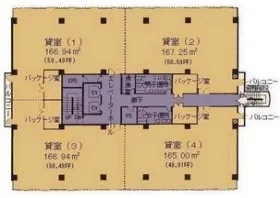東武立野ビルの基準階図面