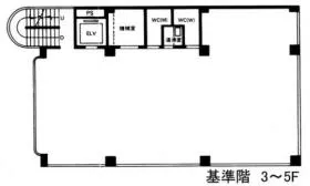 渋谷井上ビルの基準階図面