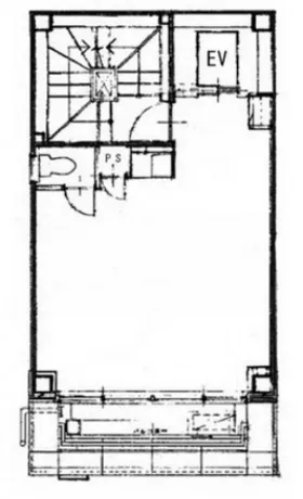 丸屋ビルの基準階図面