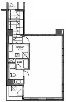 プレイアデ一番町ビルの基準階図面