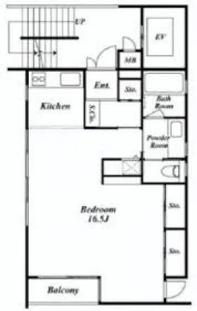 K’(Kダッシュ)ビルの基準階図面
