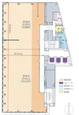 東光電気工事ビルの基準階図面