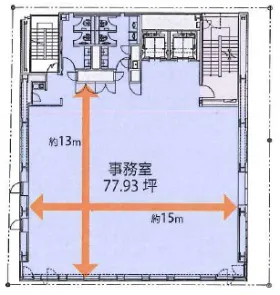 K-STAGE(仮千代田区三崎町プロジェクト)の基準階図面