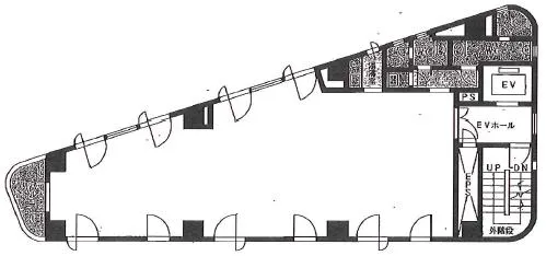 駿河台スカイビルの基準階図面