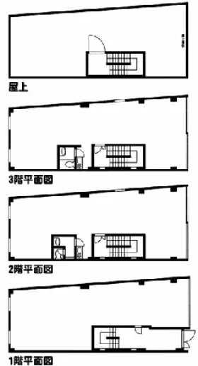 丹京ビルの基準階図面