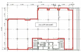 日本ビルディング本館の基準階図面