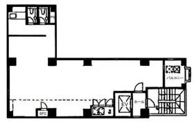 芝明月ビルの基準階図面