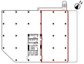 宮崎台ガーデンオフィスの基準階図面