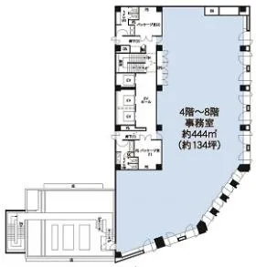 KDX飯田橋スクエアビルの基準階図面