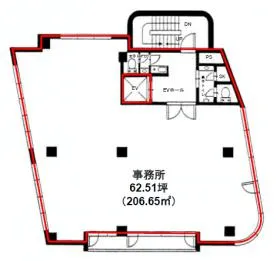 渋谷本町ビルの基準階図面