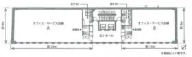 三原ビルディングの基準階図面