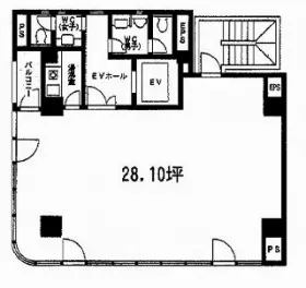マルトモ東京ビルの基準階図面