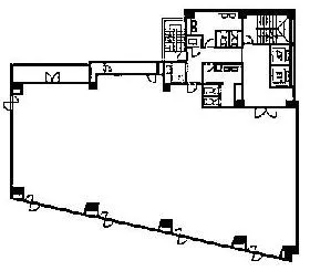 小田急神田岩本町ビル(旧:アイセ岩本町ビル)の基準階図面