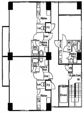 プロミエ秋葉原ビルの基準階図面