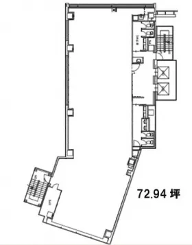 神田小川町SKYビルディングの基準階図面